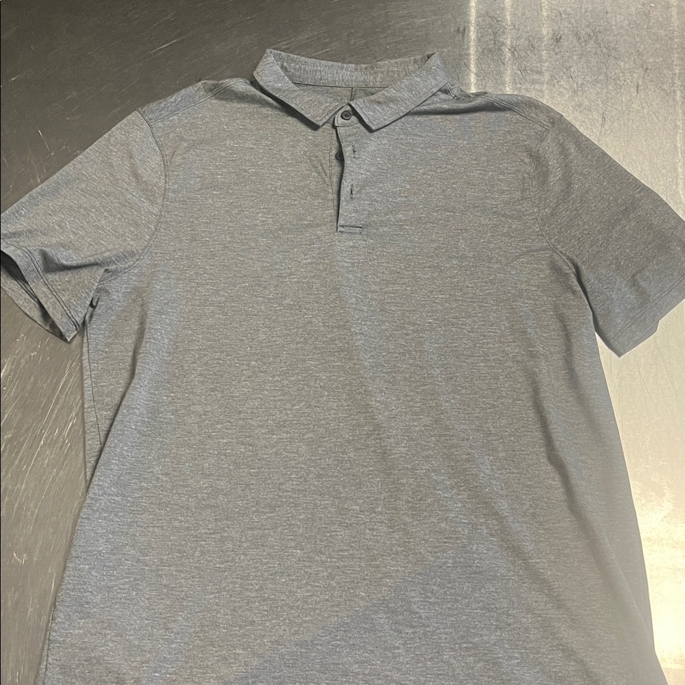 LuluLemon Gray Polo Shirt